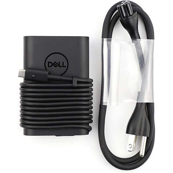 Dell USB C 65W (2) Dell Laptop Charger 65W Watt USB Type C AC Power Adapter (HA65NM170) - Image 1